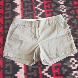 J. CREW Olive Green Size 2 100% Cotton Shorts